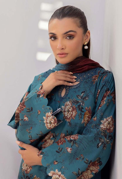 SAPPHIRE -3PC KARANDI  Bana Dori Printed  Shirt With Printed Duppta -SAF 5042