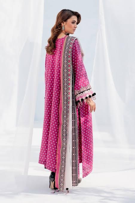 SAPPHIRE -3PC KARANDI  Bana Dori Printed  Shirt With Printed Duppta -SAF 5043