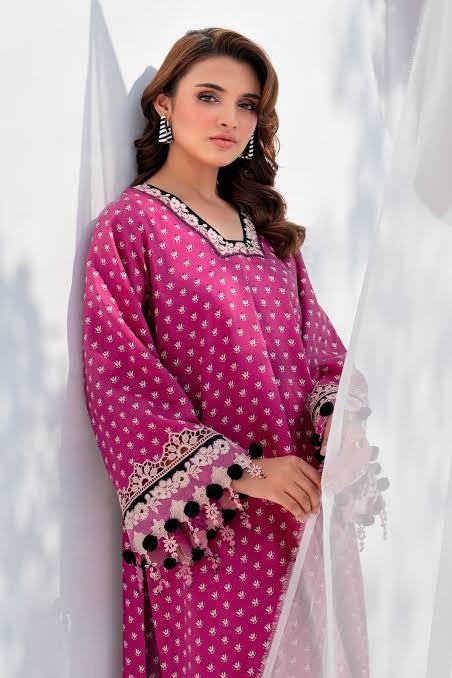 SAPPHIRE -3PC KARANDI  Bana Dori Printed  Shirt With Printed Duppta -SAF 5043