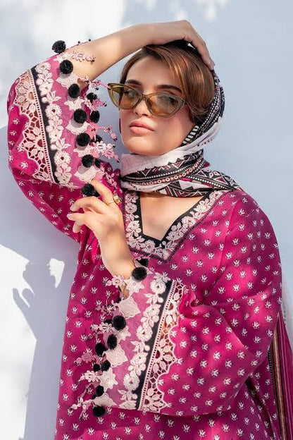 SAPPHIRE -3PC KARANDI  Bana Dori Printed  Shirt With Printed Duppta -SAF 5043