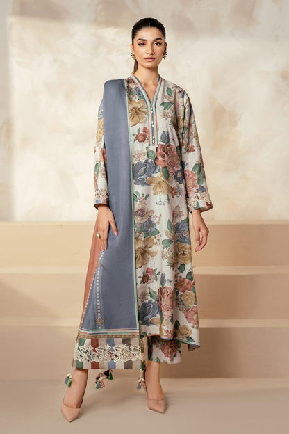 SAPPHIRE -3PC KARANDI  Bana Dori Printed  Shirt With Printed Duppta -SAF 5044
