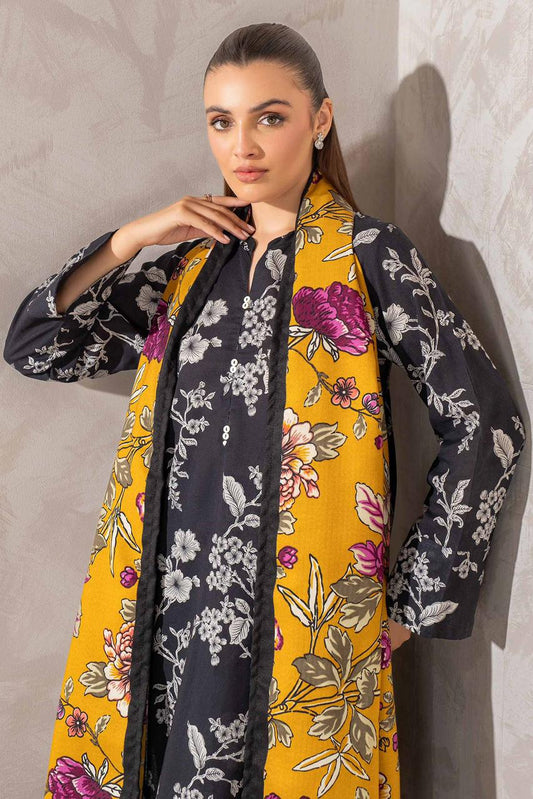 SAPPHIRE -3PC KARANDI  Bana Dori Printed  Shirt With Printed Duppta -SAF 5046