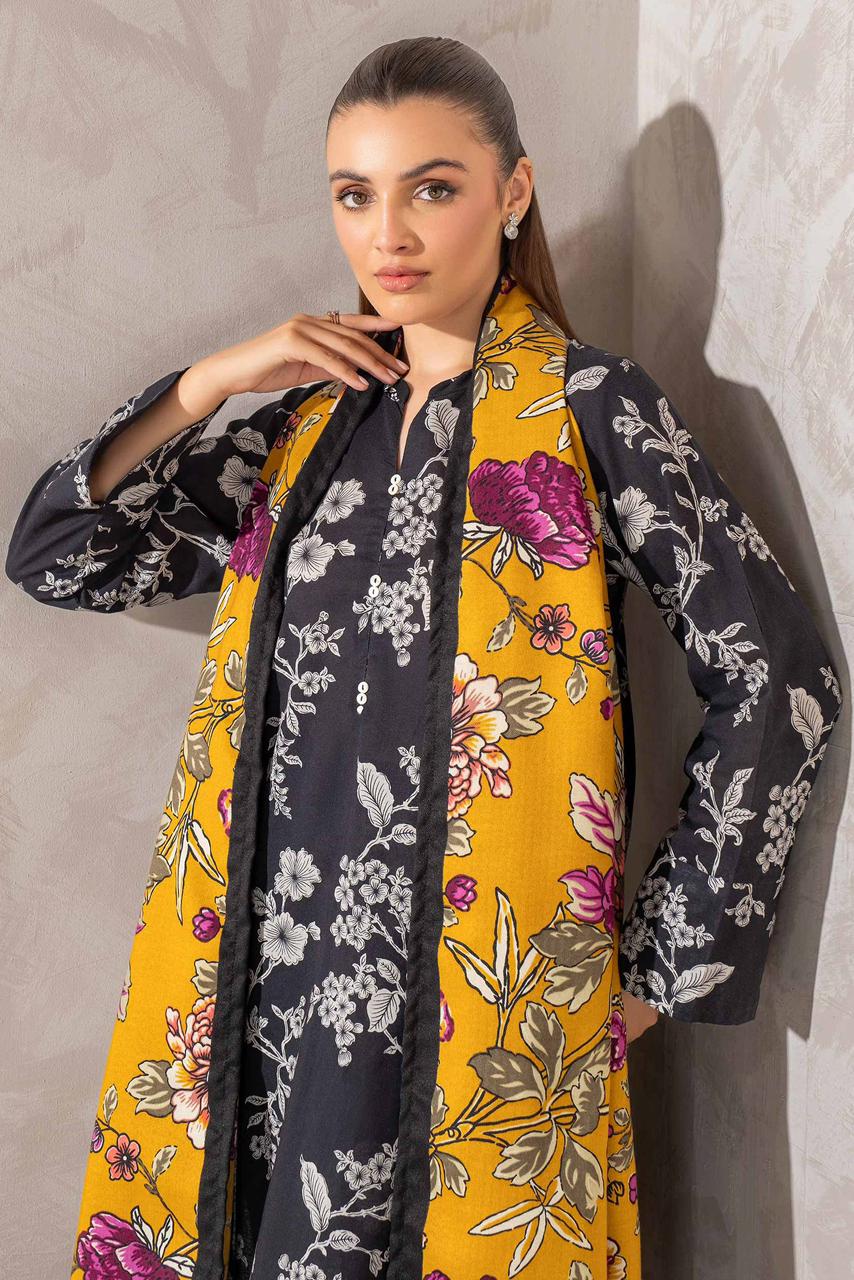 SAPPHIRE -3PC KARANDI  Bana Dori Printed  Shirt With Printed Duppta -SAF 5046