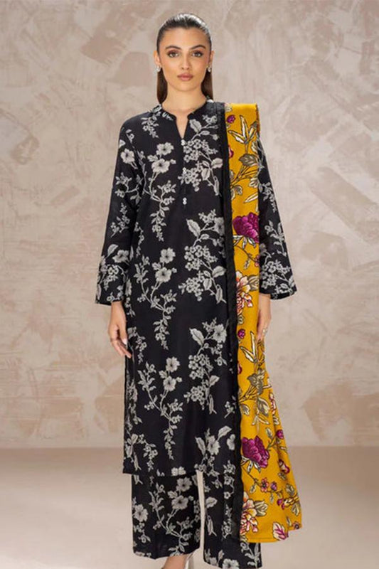 SAPPHIRE -3PC KARANDI  Bana Dori Printed  Shirt With Printed Duppta -SAF 5046