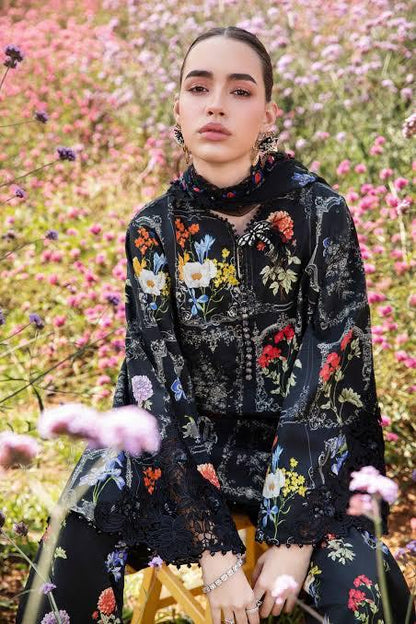 SAPPHIRE -3PC KARANDI  Bana Dori Printed  Shirt With Printed Duppta -SAF 5048