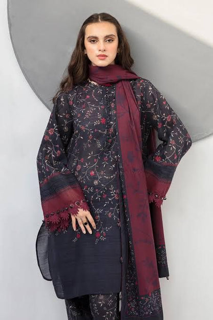 SAPPHIRE -3PC KARANDI  Bana Dori Printed  Shirt With Printed Duppta -SAF 5053