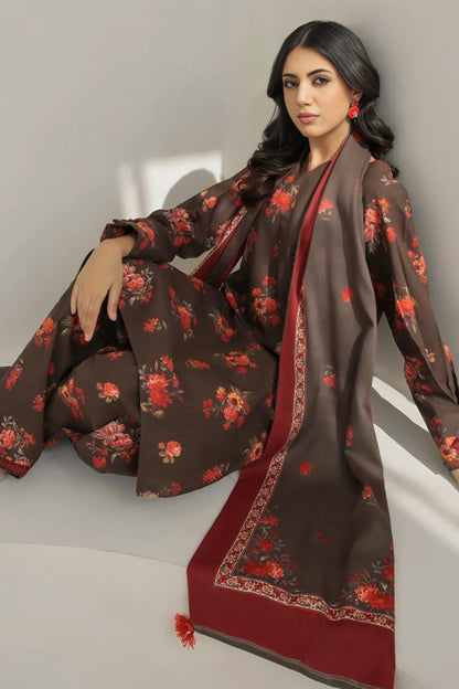 SAPPHIRE -3PC KARANDI  Bana Dori Printed  Shirt With Printed Duppta -SAF 5054
