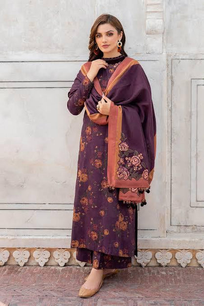 SAPPHIRE -3PC KARANDI  Bana Dori Printed  Shirt With Printed Duppta -SAF 5055