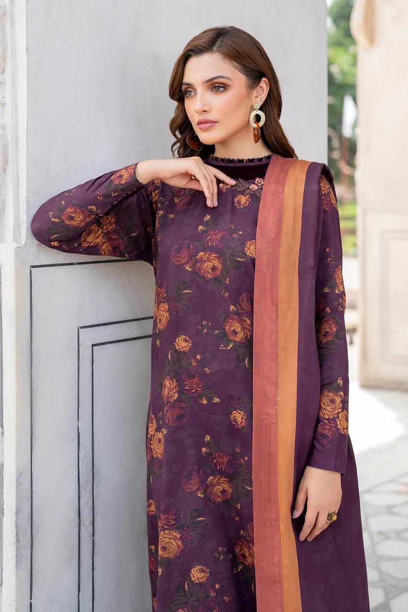 SAPPHIRE -3PC KARANDI  Bana Dori Printed  Shirt With Printed Duppta -SAF 5055