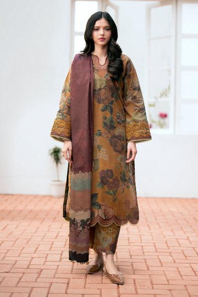 SAPPHIRE -3PC KARANDI  Bana Dori Printed  Shirt With Printed Duppta -SAF 5056
