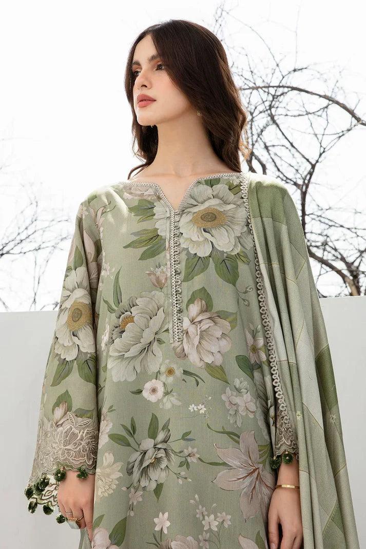 SAPPHIRE -3PC KARANDI  Bana Dori Printed  Shirt With Printed Duppta -SAF 5057
