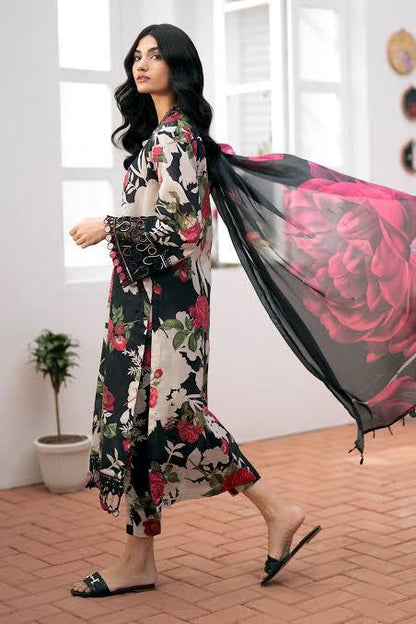 SAPPHIRE -3PC KARANDI  Bana Dori Printed  Shirt With Printed Duppta -SAF 5063