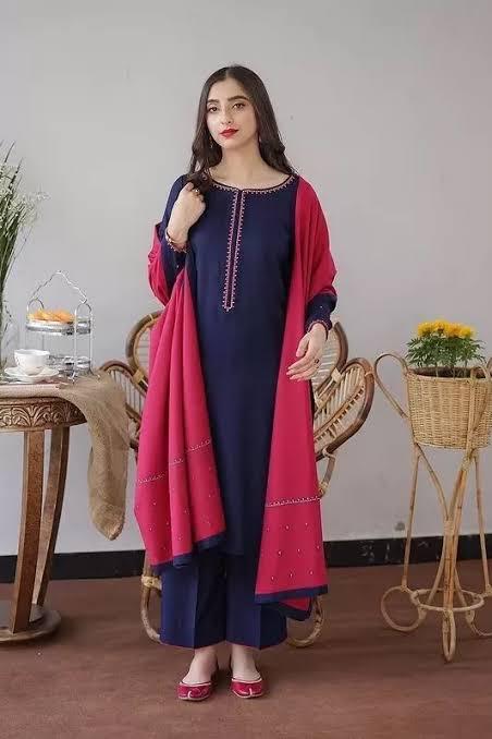 Aisling-3PC DHANAK – Elegant Embroidered Suit – 6019