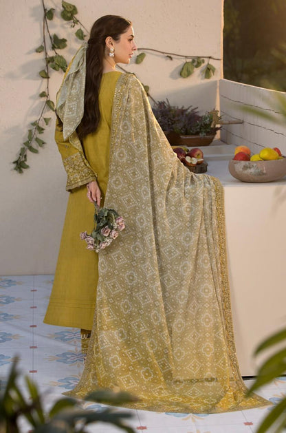 Zara Shahjhan-3PC DHANAK – Elegant Embroidered Suit – 6011