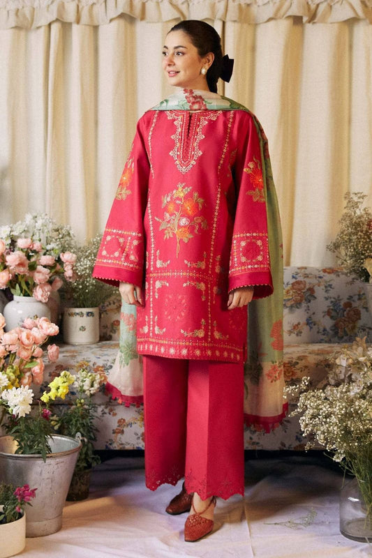 Aisling-3PC DHANAK – Elegant Embroidered Suit – 6029