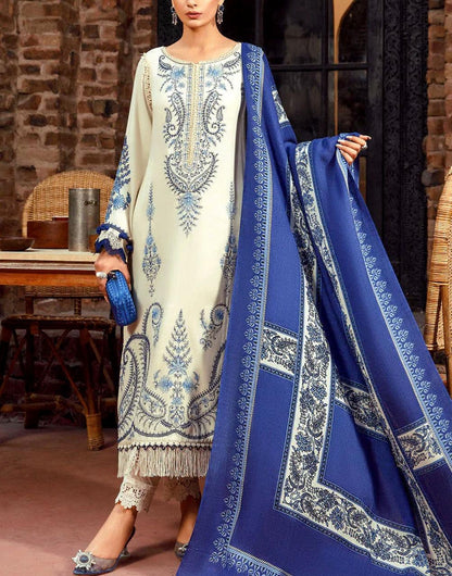 Aisling-3PC DHANAK – Elegant Embroidered Suit – 6023