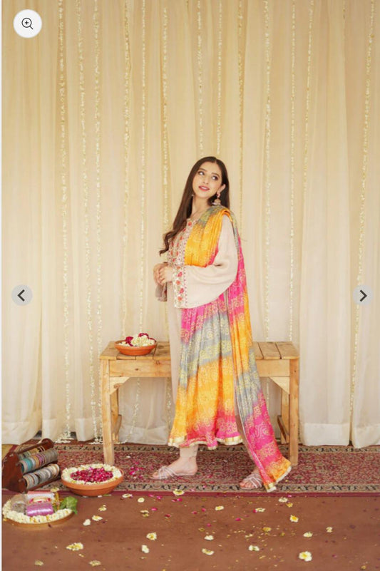 Aisling-3PC DHANAK – Elegant Embroidered Suit – 6031