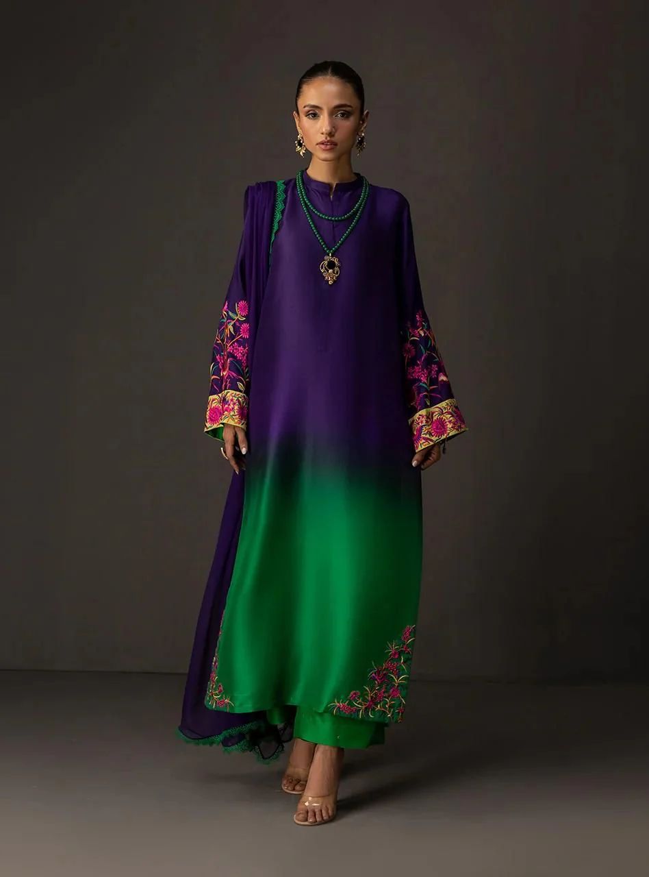 LULUSAR Silk 3PC Digital Printed ,SK-3106