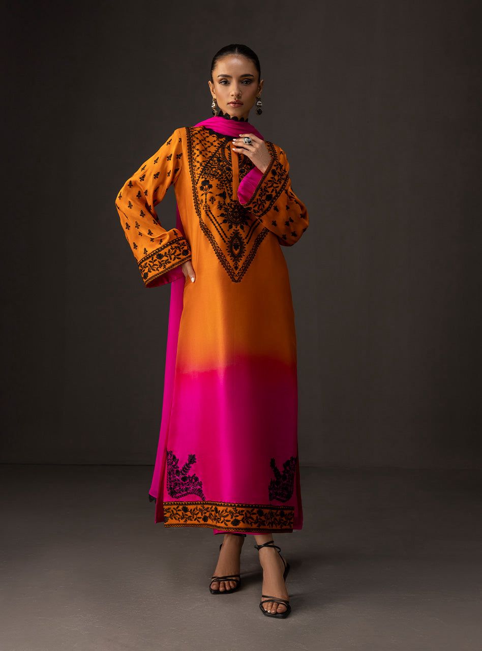LULUSAR Silk 3PC Digital Printed ,SK-3104