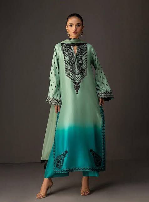 LULUSAR Silk 3PC Digital Printed ,SK-3101