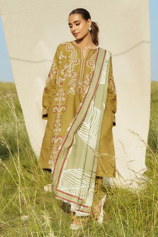 Zara Shahjahan – Embroidered Lawn 3PC – Summer Collection 2025 DW 471