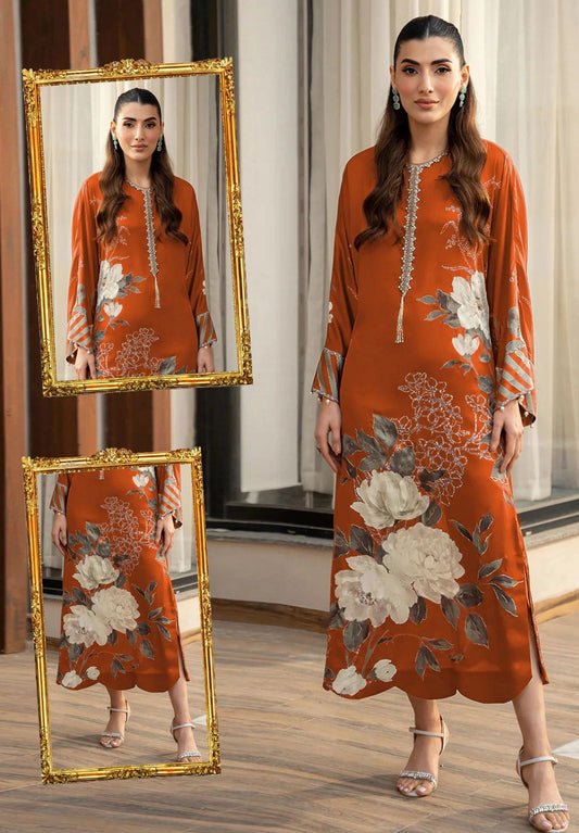 LULUSAR Silk 3PC Digital Printed ,SK-3039