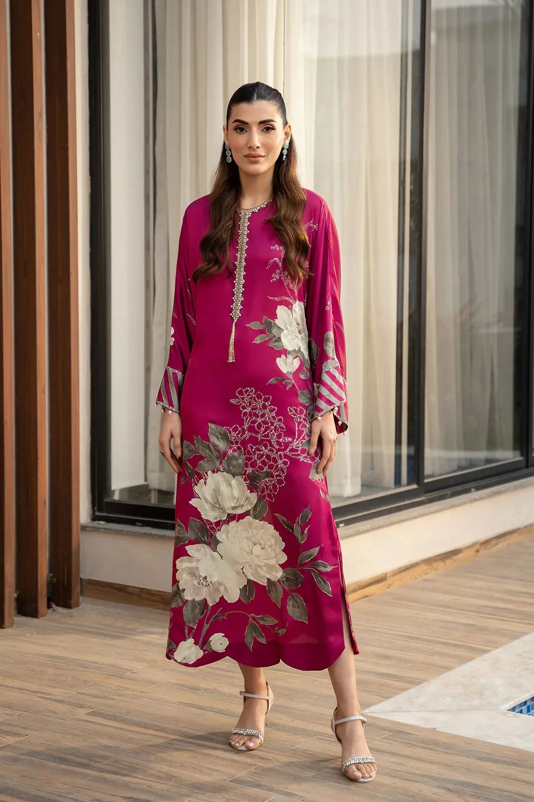LULUSAR Silk 3PC Digital Printed ,SK-3035