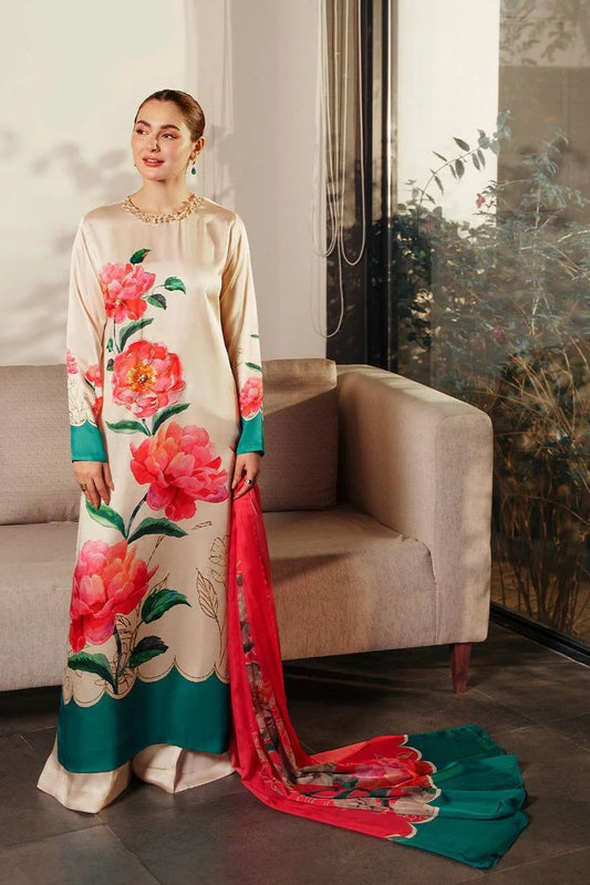 LULUSAR Silk 3PC Digital Printed ,SK-3034