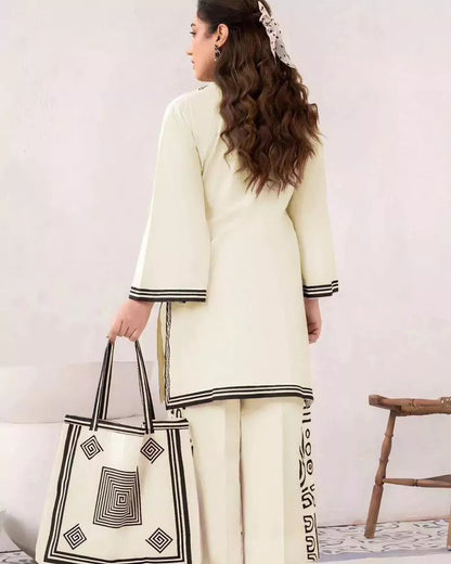 LULUSAR Silk 2PC Digital Printed ,SK-4041