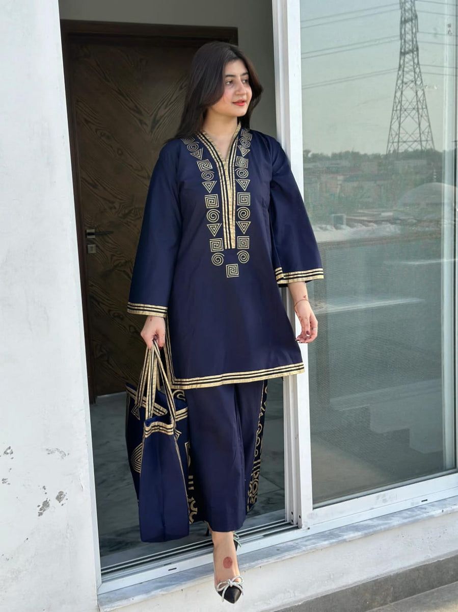 LULUSAR Silk 2PC Digital Printed ,SK-4043