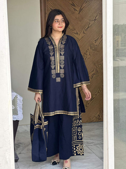 LULUSAR Silk 2PC Digital Printed ,SK-4043