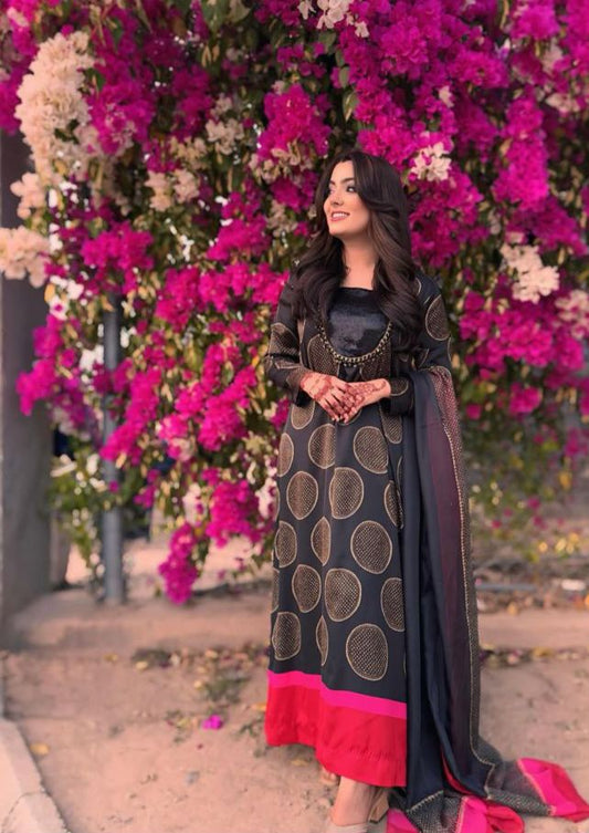 LULUSAR Silk 3PC Digital Printed ,SK-3046