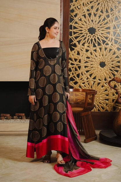 LULUSAR Silk 3PC Digital Printed ,SK-4016