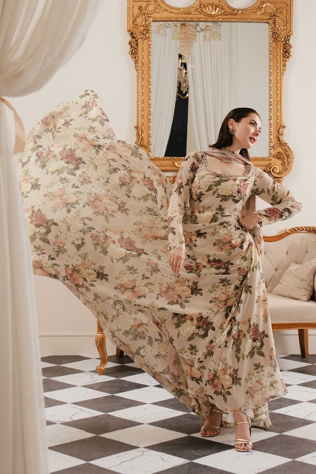 LULUSAR Silk 3PC Digital Printed ,SK-4012