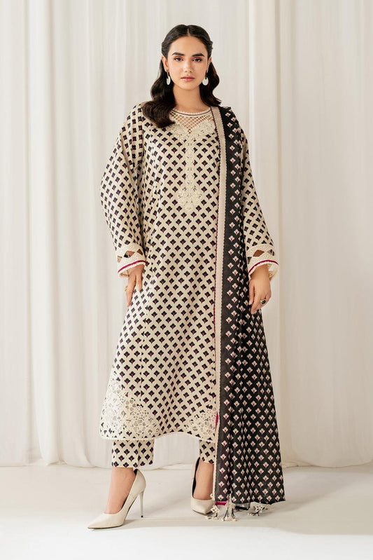 SAPPHIRE -3PC KARANDI  Bana Dori Printed  Shirt With Printed Duppta -SAF 5014