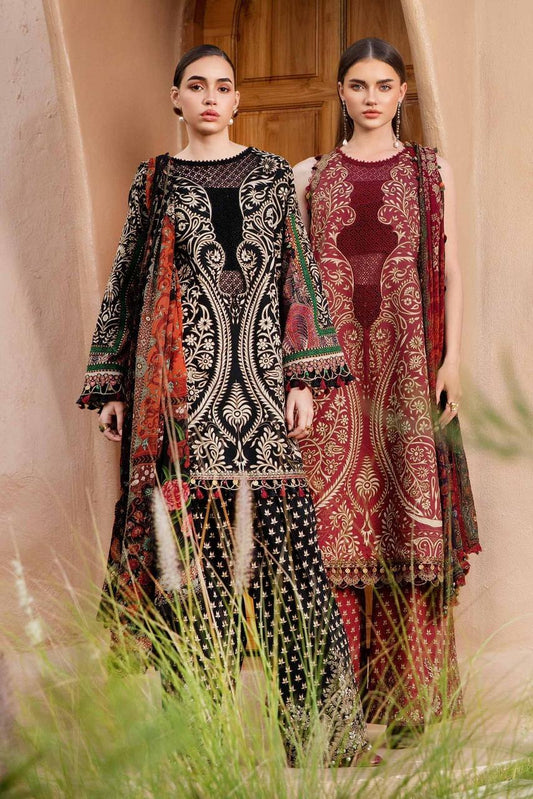 SAPPHIRE -3PC KARANDI  Bana Dori Printed  Shirt With Printed Duppta -SAF 5011
