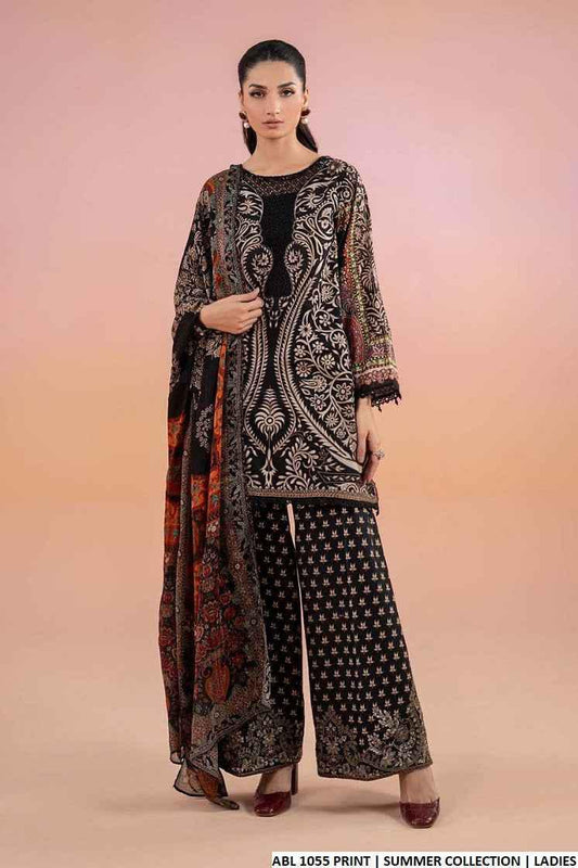 SAPPHIRE -3PC KARANDI  Bana Dori Printed  Shirt With Printed Duppta -SAF 5011