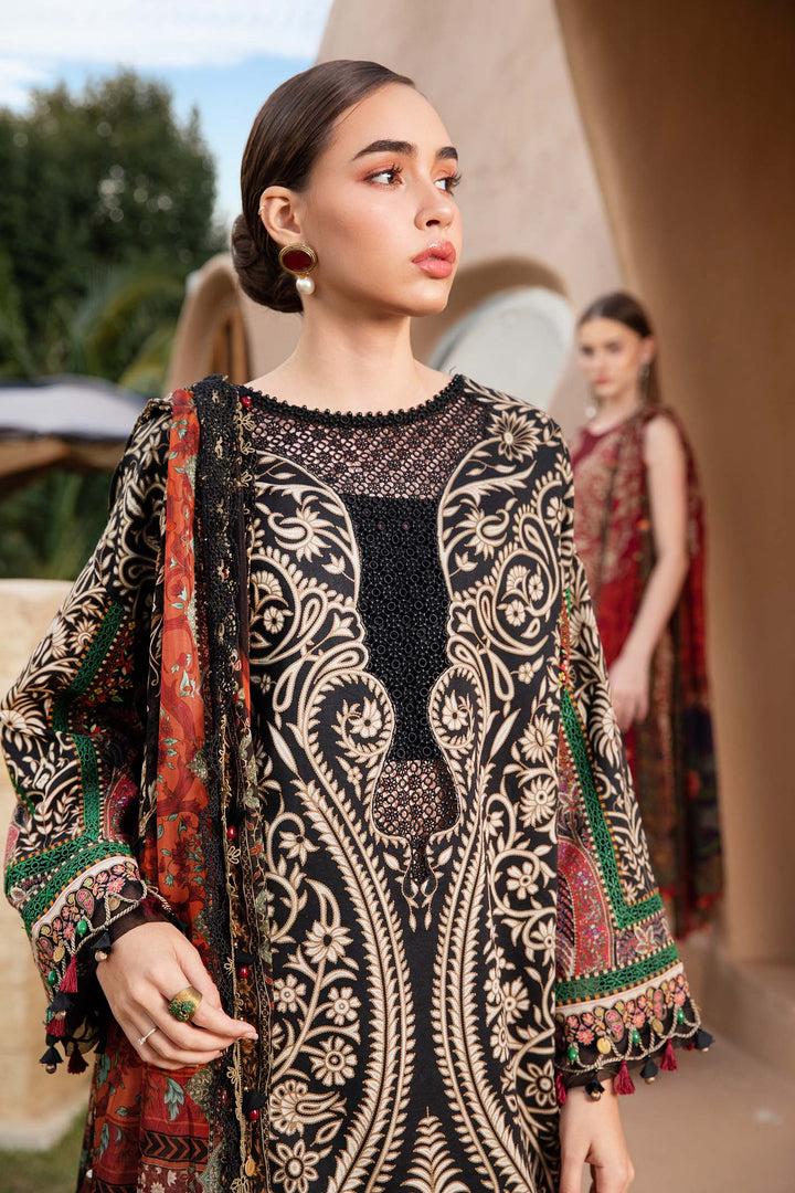 SAPPHIRE -3PC KARANDI  Bana Dori Printed  Shirt With Printed Duppta -SAF 5011