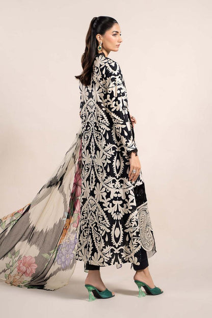 SAPPHIRE -3PC KARANDI  Bana Dori Printed  Shirt With Printed Duppta -SAF 5010