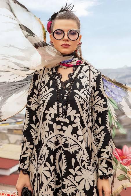 SAPPHIRE -3PC KARANDI  Bana Dori Printed  Shirt With Printed Duppta -SAF 5009