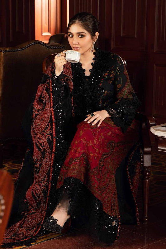 SAPPHIRE -3PC KARANDI  Bana Dori Printed  Shirt With Printed Duppta -SAF 5008
