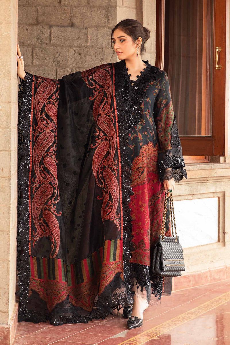 SAPPHIRE -3PC KARANDI  Bana Dori Printed  Shirt With Printed Duppta -SAF 5008