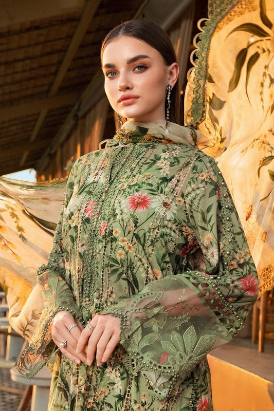 SAPPHIRE -3PC KARANDI  Bana Dori Printed  Shirt With Printed Duppta -SAF 5007