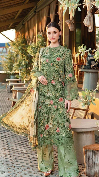 SAPPHIRE -3PC KARANDI  Bana Dori Printed  Shirt With Printed Duppta -SAF 5007