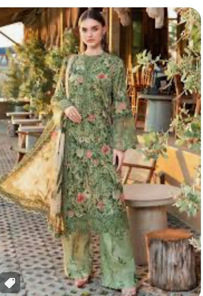 SAPPHIRE -3PC KARANDI  Bana Dori Printed  Shirt With Printed Duppta -SAF 5007