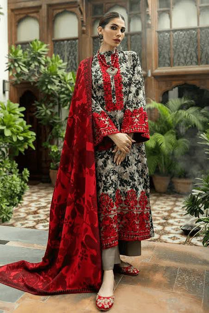 SAPPHIRE -3PC KARANDI  Bana Dori Printed  Shirt With Printed Duppta -SAF 5006