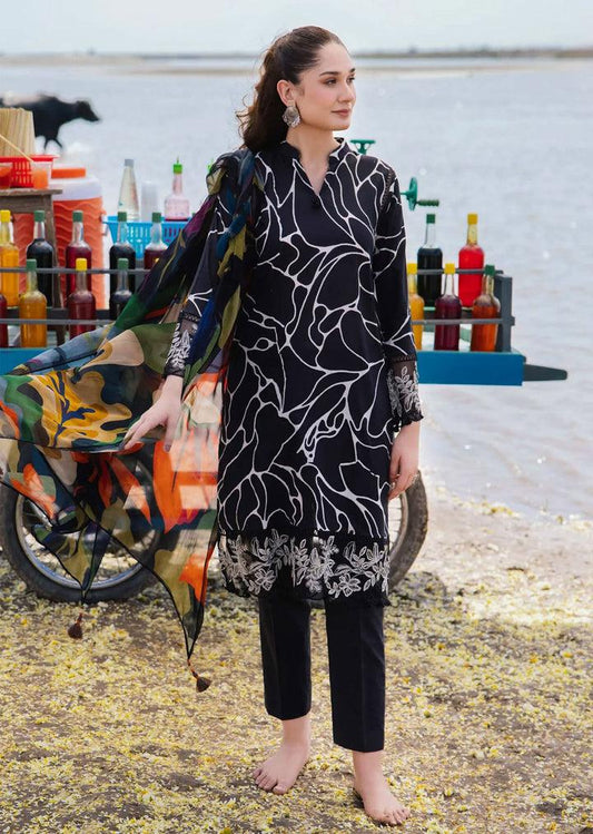 SAPPHIRE -3PC KARANDI  Bana Dori Printed  Shirt With Printed Duppta -SAF 5005
