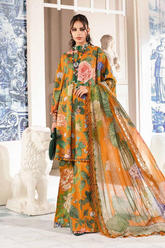 SAPPHIRE -3PC KARANDI  Bana Dori Printed  Shirt With Printed Duppta -SAF 5003
