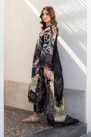 SAPPHIRE -3PC KARANDI  Bana Dori Printed  Shirt With Printed Duppta -SAF 5024