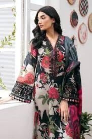 SAPPHIRE -3PC KARANDI  Bana Dori Printed  Shirt With Printed Duppta -SAF 5023